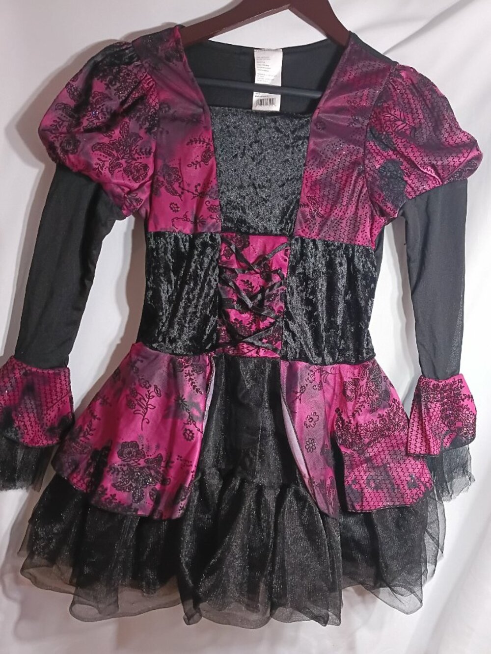 Costume Girls Pink and Black Costume Dress Size Girls XL